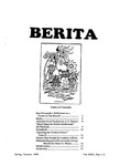 Berita Volume XXIV, Number 1-2 (Spring/Summer 1998)