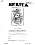 Berita Volume XXIV, Number 3 (Fall 1998)