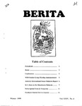 Berita Volume XXIV, Number 4 (Winter 1999)
