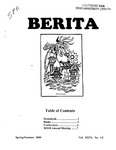 Berita Volume XXVI, Number 1-2 (Spring/Summer 2000)