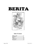 Berita Volume XXVI, Number 3 (Spring 2002)